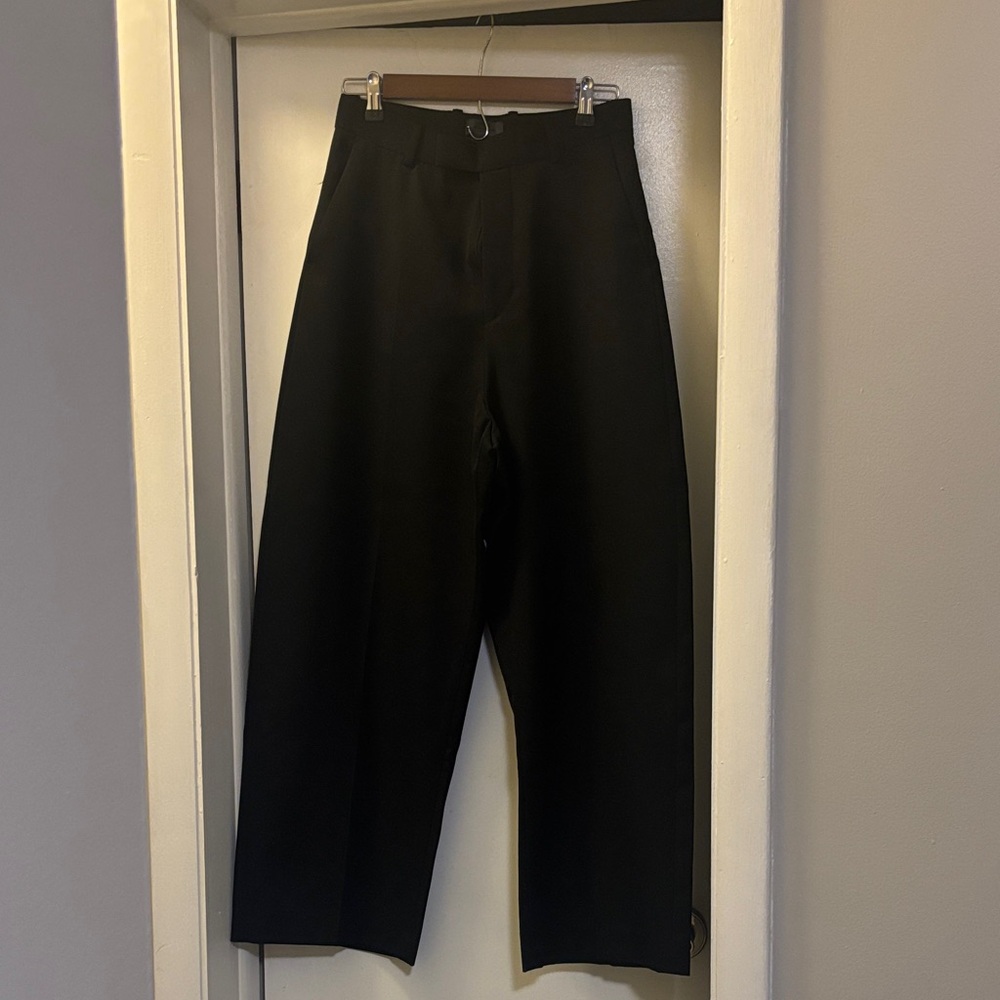 Zara Pleated Pants 100% Wool - Picture 4 of 5